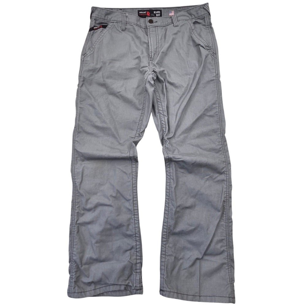 Ariat FR M4 Relaxed Boot Flame Resistant Work Pants Gray Mens 36x34 Westex